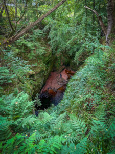 Devils pulpit sügaval kanjonipõhjas - Šotimaa loodusmatk